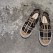 「White Mountaineering」 CHENILLE CHECK SLIP-ON SHOES