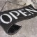 「HEAVOGON」 Stained Glass Open Sign Gray Black