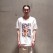 「WHOWHAT」 WIDE TEE FRIEND PRINT/WHITE