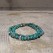 「White Mountaineering」 DOUBLE LOOP NATURAL STONE BRACELET/TURQUOISE