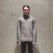 「SUNSEA」 W-face Wool Turtleneck Pull Over/Charcoal×Gray