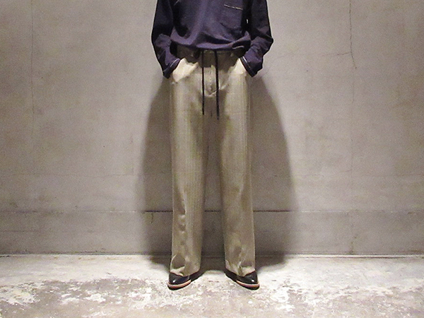 SUNSEA Polyys Tweed HERRINGBONE Pants﻿ 1
