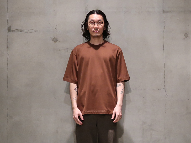 メンズ20SS SUNSEA Leather ピス T-Shirt